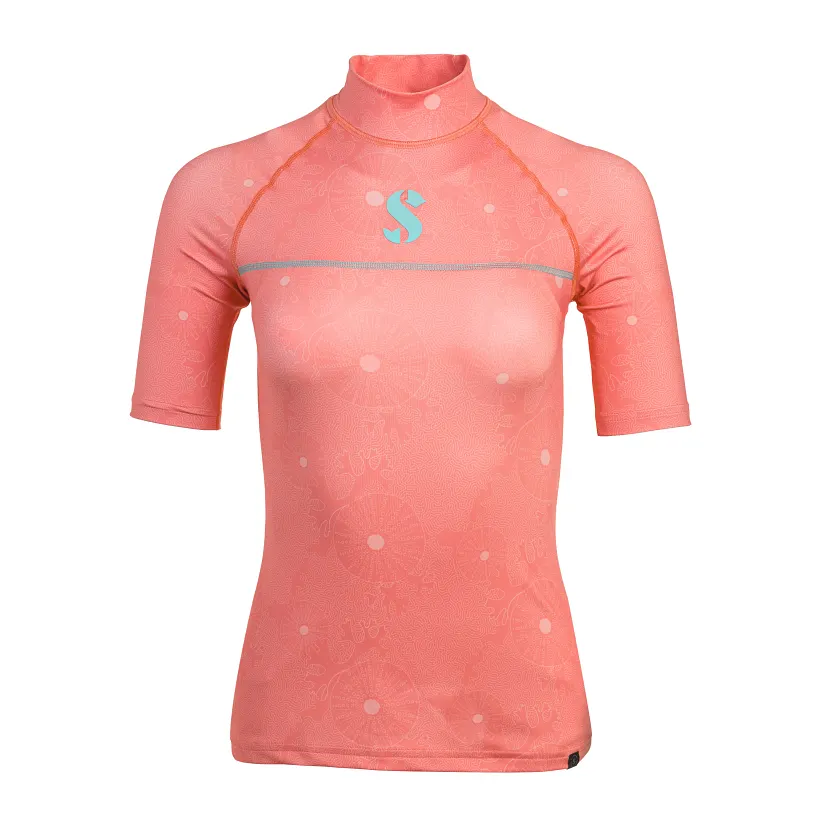 Scubapro UPF-50 T-Flex Rashguard Kurzarm Damen coral