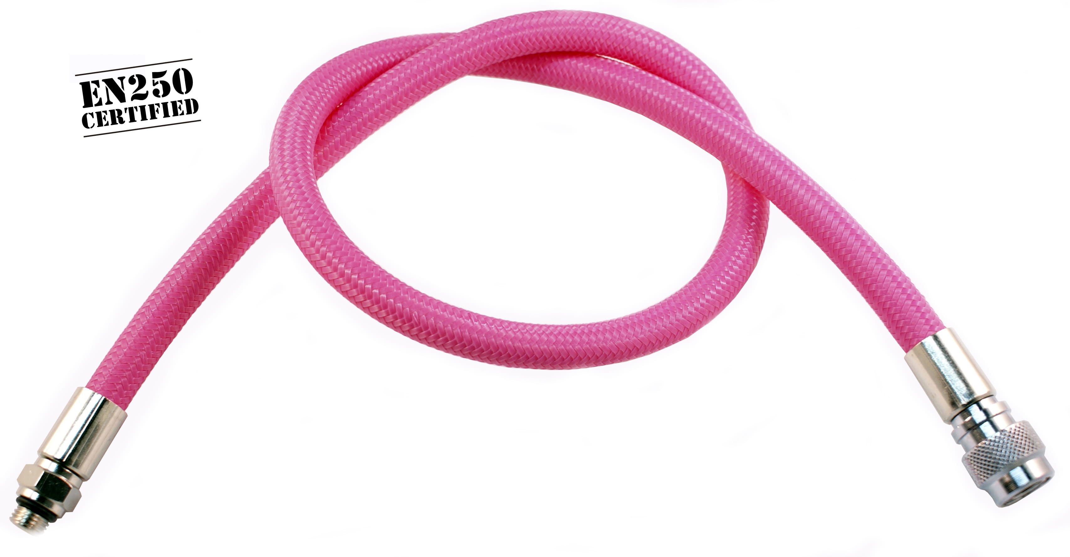 BCD-FLEX-PINK-EN250 Metalsub Flexschlauch Atemregler 3/8 Pink