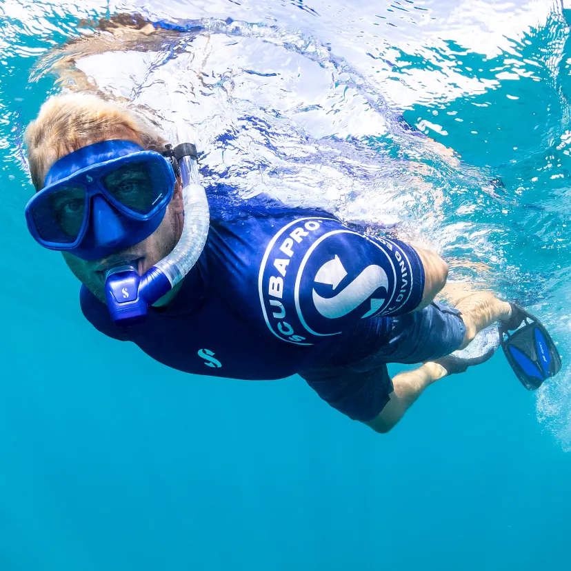 Scubapro UPF-50 T-Flex Rashguard Kurzarm Herren navy