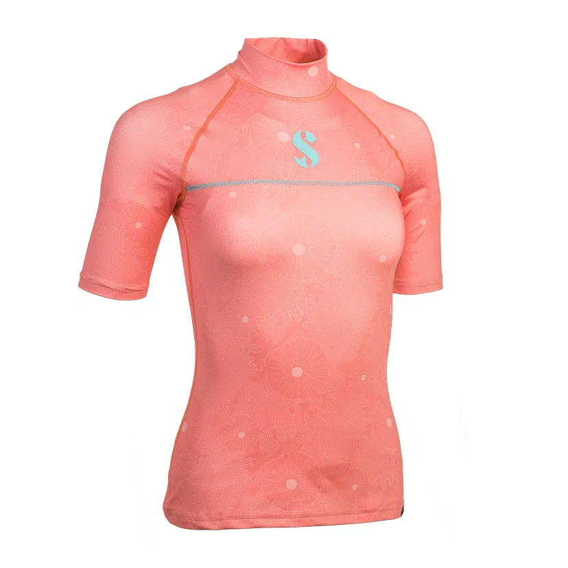 Scubapro UPF-50 T-Flex Rashguard Kurzarm Damen coral