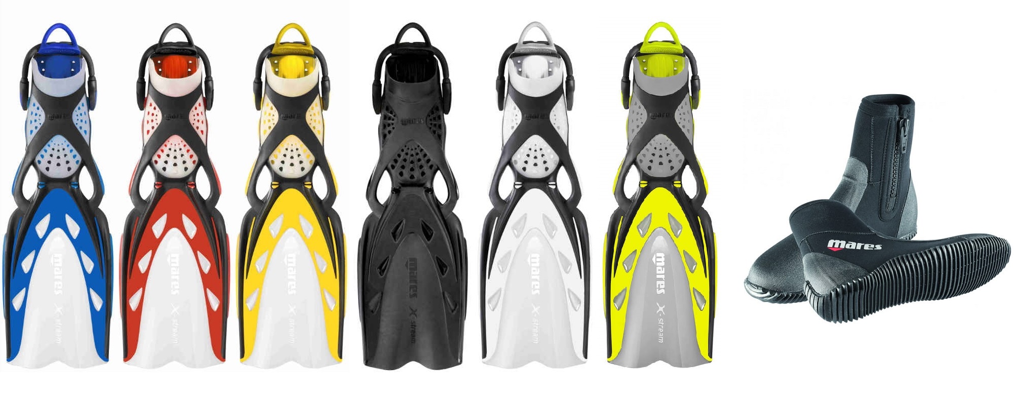 Mares X-Stream Geräteflossen mit Classic 5 NG Boots