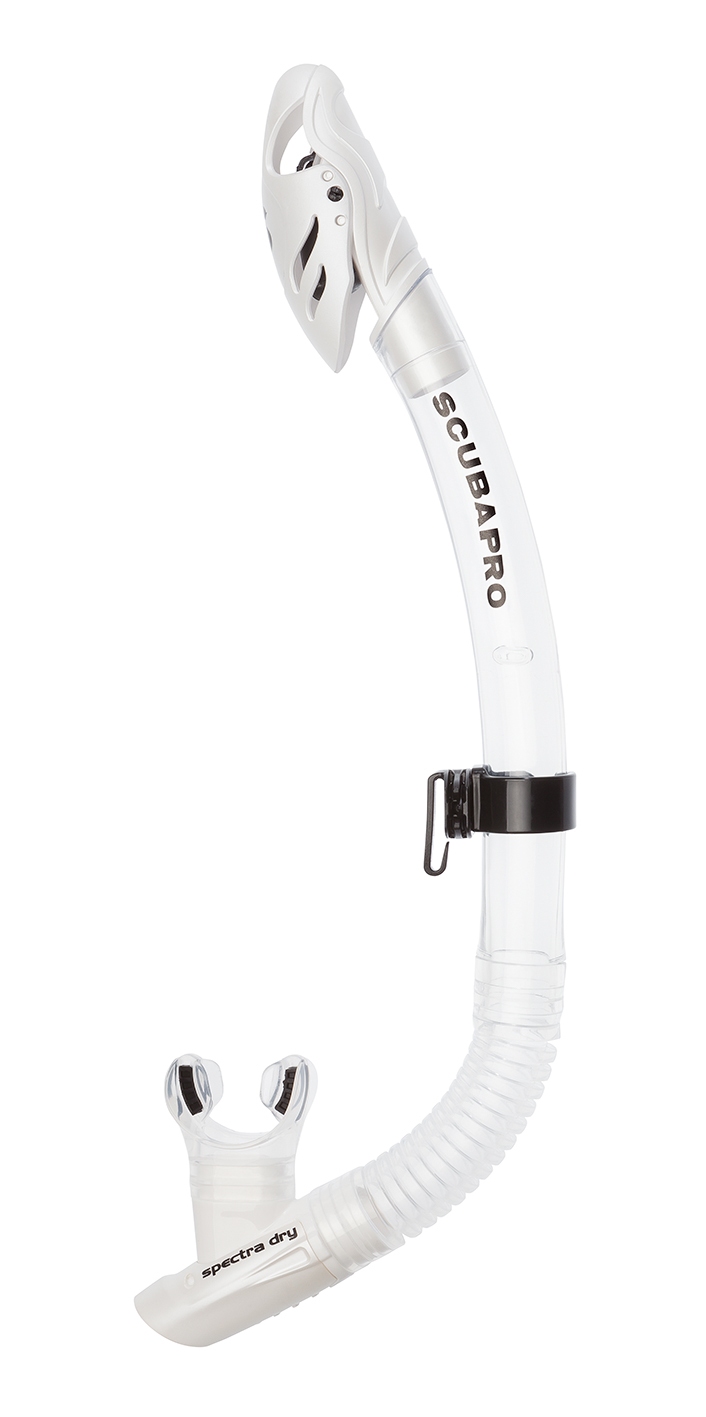 Scubapro Spectra Dry Schnorchel (Transparent/Weiß)