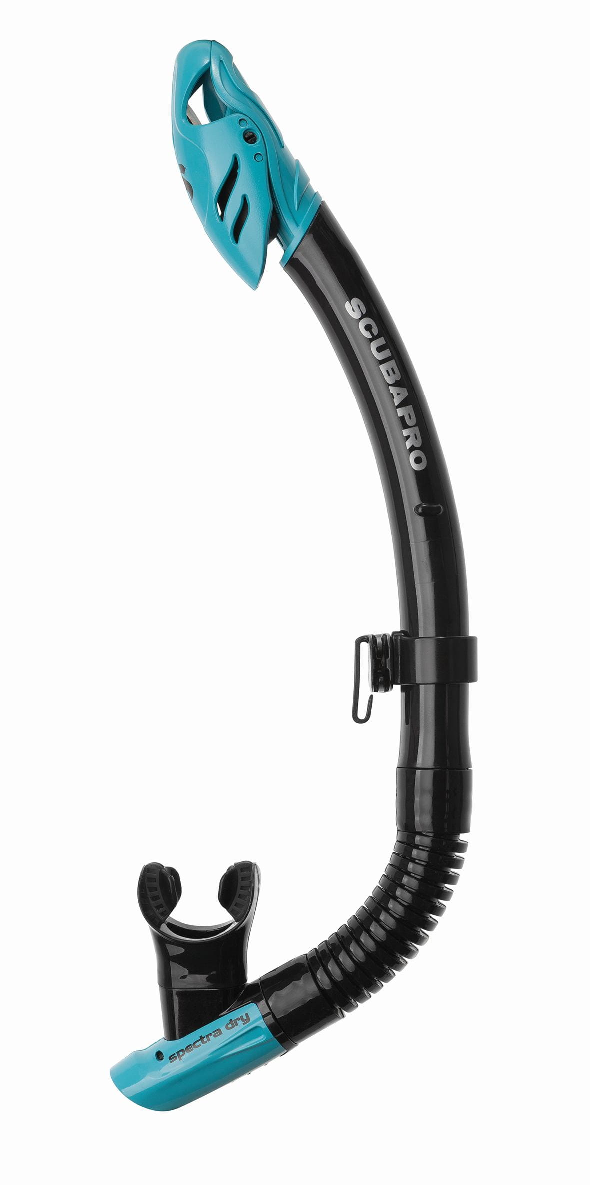 Scubapro Spectra Dry Schnorchel (Schwarz/Türkis)