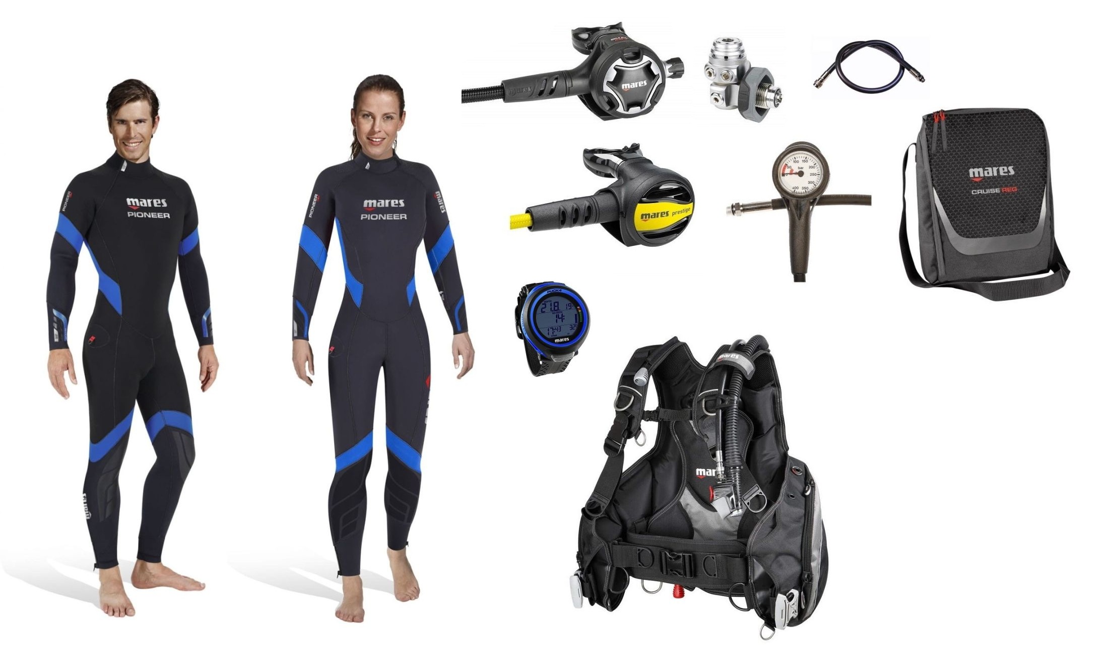 Mares Dual Pioneer Komplettset