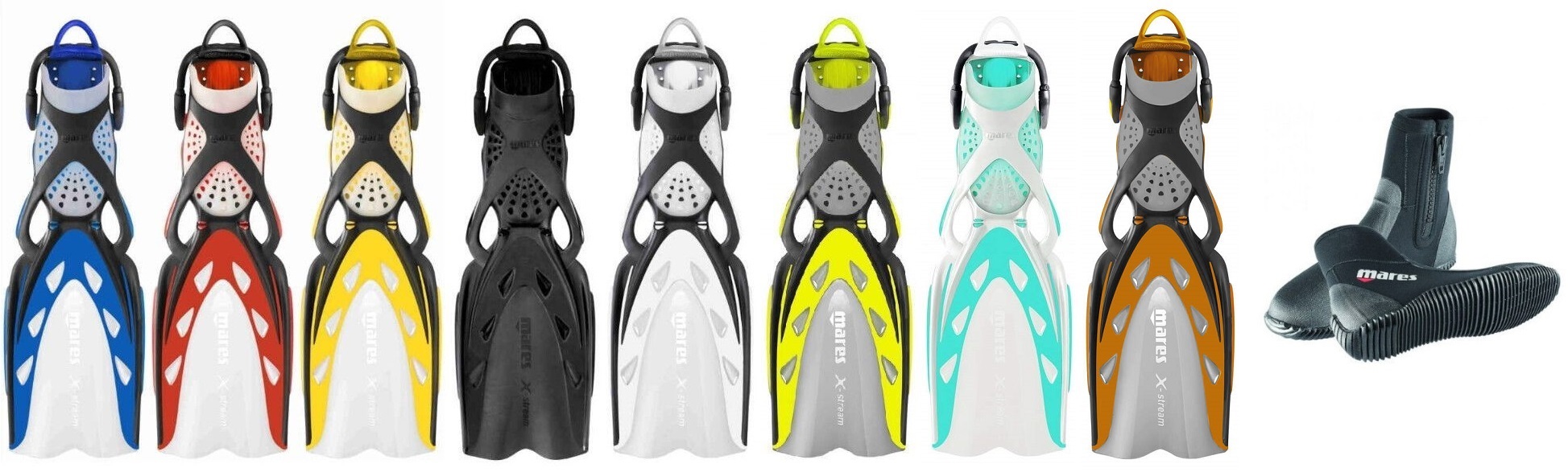 Mares X-Stream Geräteflossen mit Classic 5 NG Boots