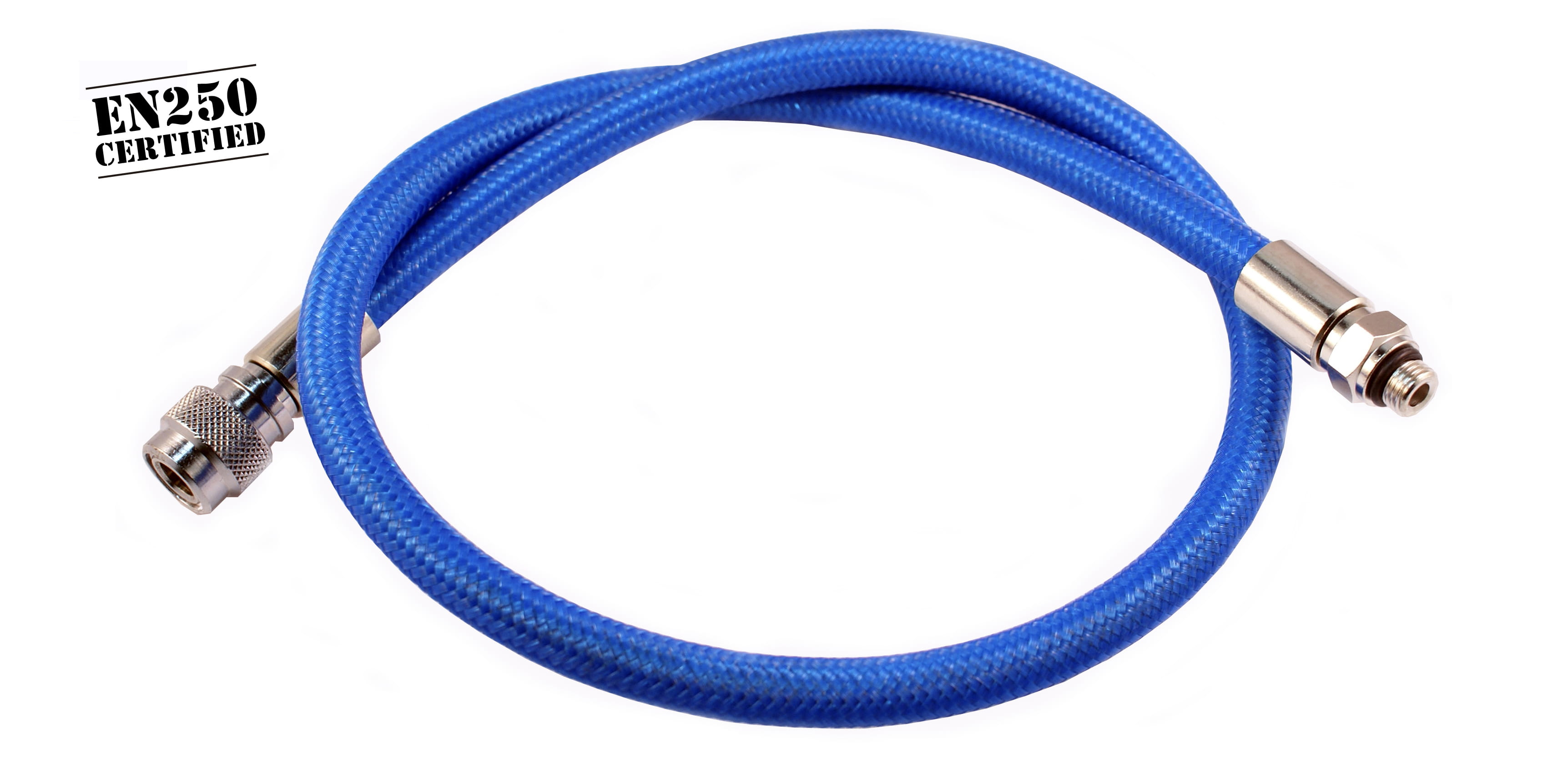 BCD-FLEX-BLUE-EN250 Metalsub Flexschlauch Atemregler 3/8 Blau