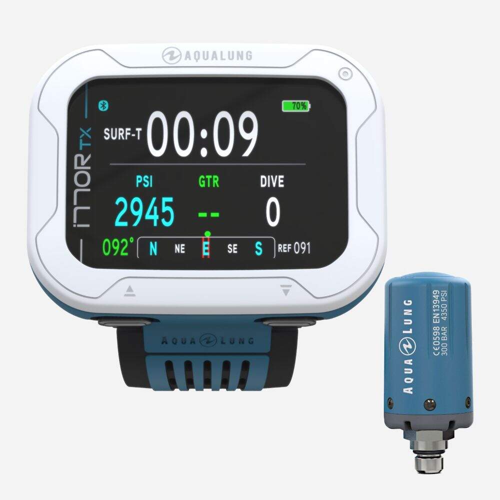 Aqualung i770R Tauchcomputer weiss/petrol mit Sender