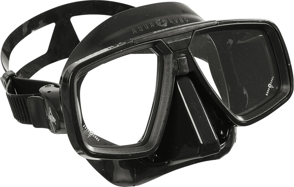 Aqualung Look Zweiglas-Tauchermaske schwarz/schwarz