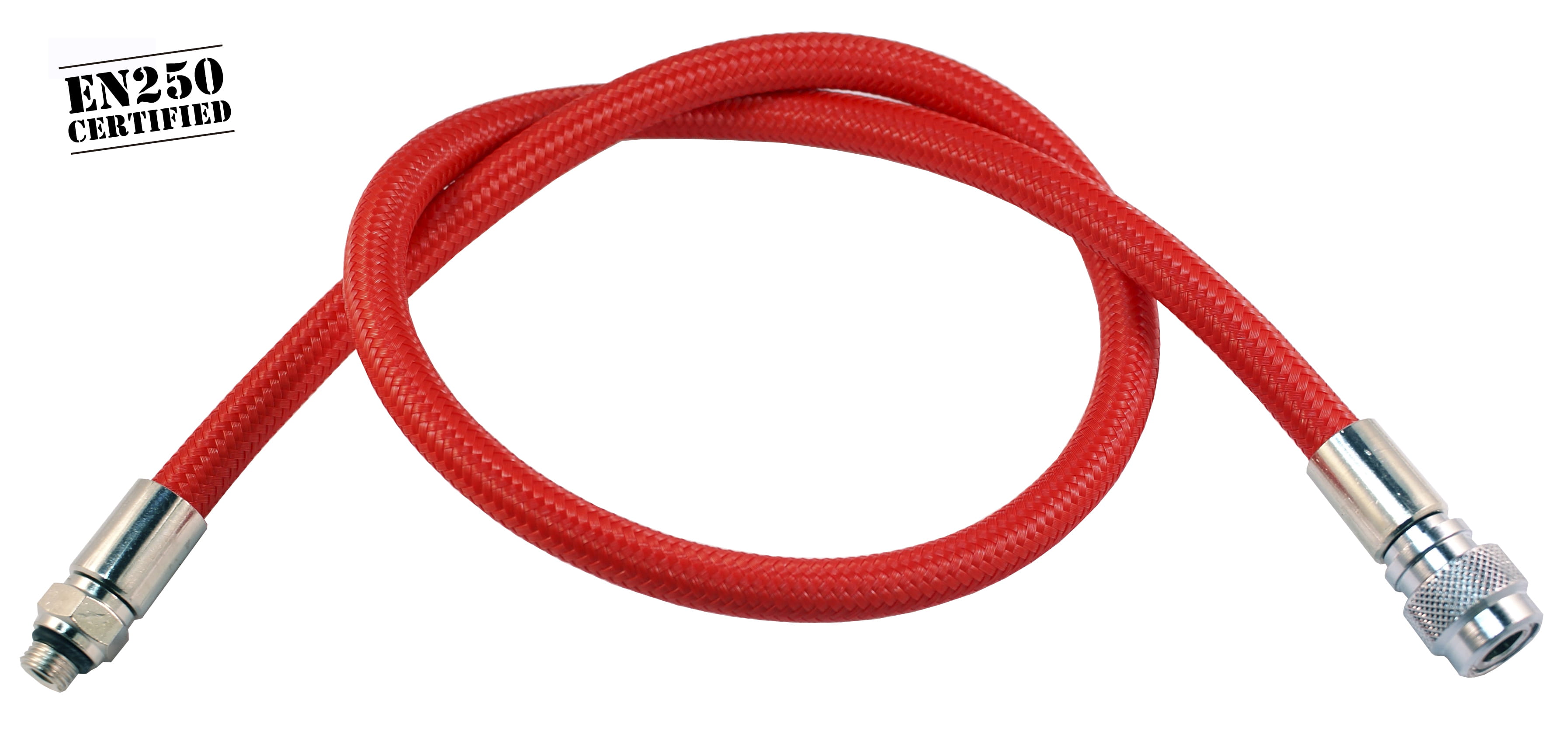 BCD-FLEX-RED-EN250 Metalsub Flexschlauch Atemregler 3/8 Rot