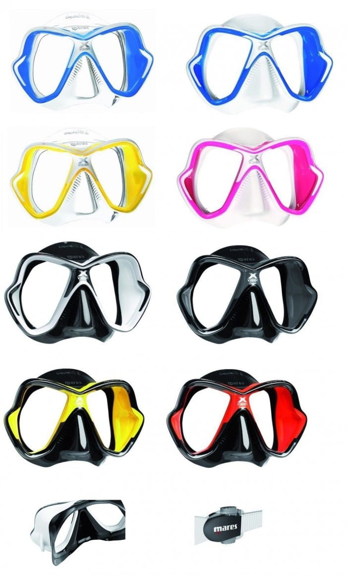 Mares X-Vision Ultra LiquidSkin Tauchermaske New 2014 mit Sehhilfe