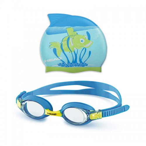 Head Meteor Kinderschwimmbrillen Set blau