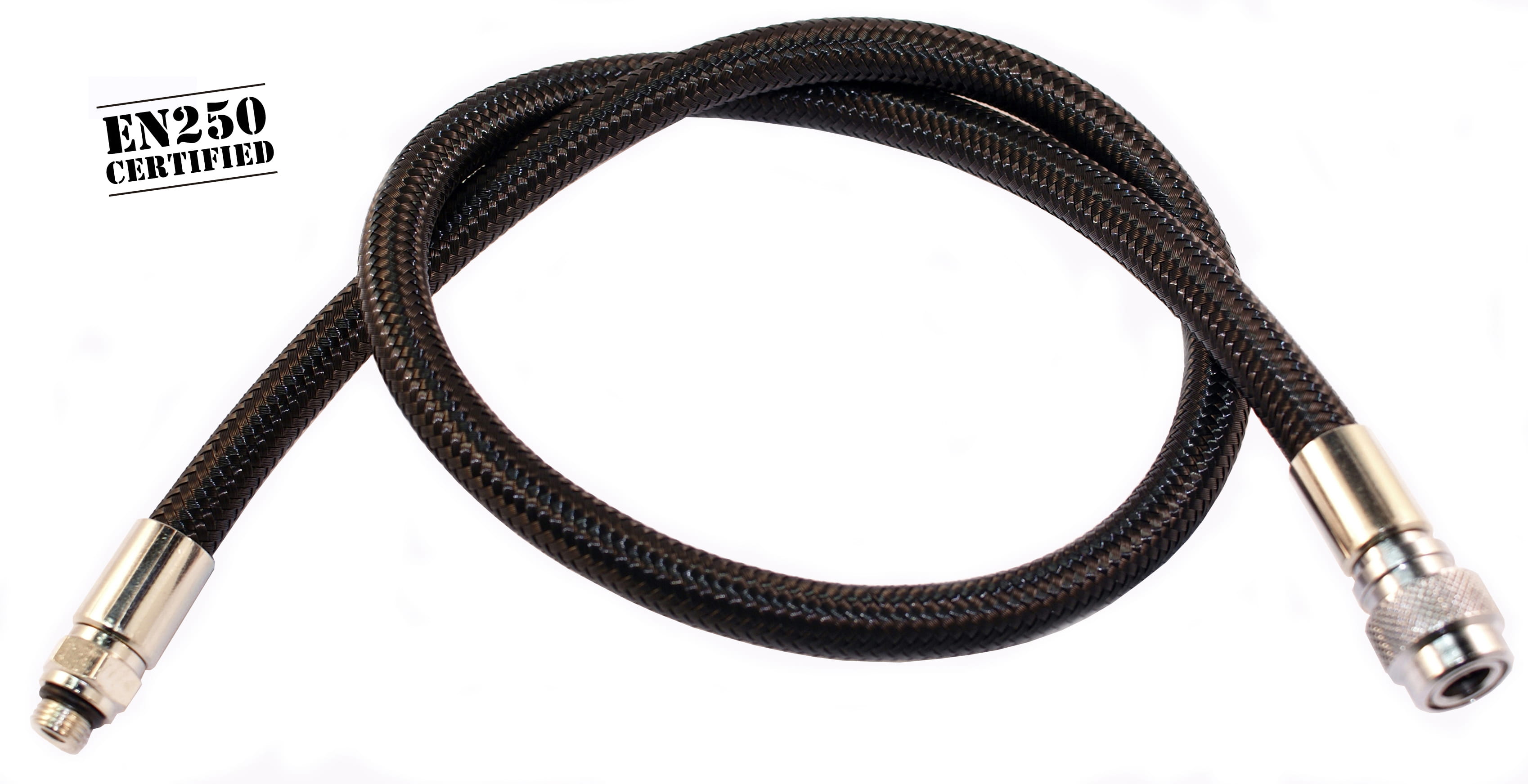 BCD-FLEX-BLACK-EN250 Metalsub Flexschlauch Atemregler 3/8 Schwarz