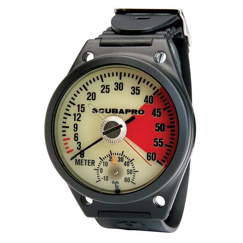 Scubapro Tiefenmesser analog im Armband Scubapro Tiefenmesser analog im Armband