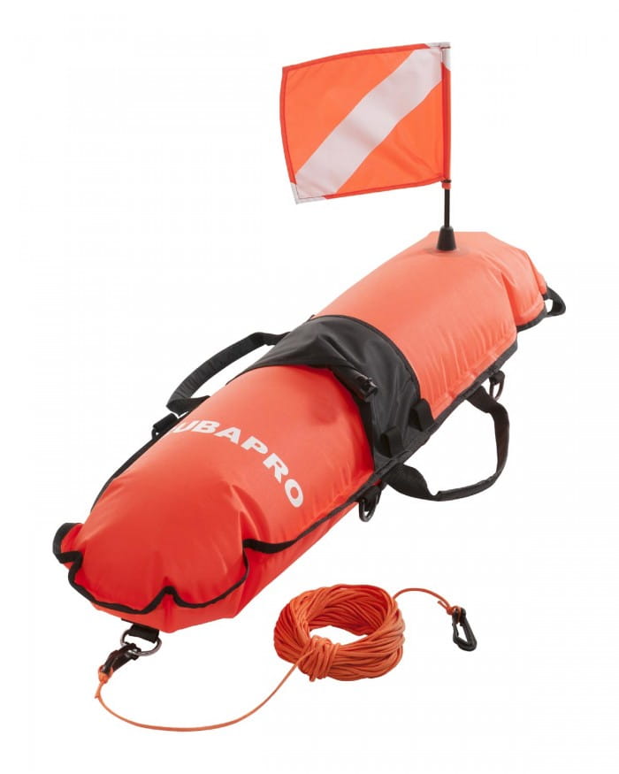 Scubapro_Oberflaechenboje_Taucherflagge Scubapro Oberflächenboje mit Taucherflagge