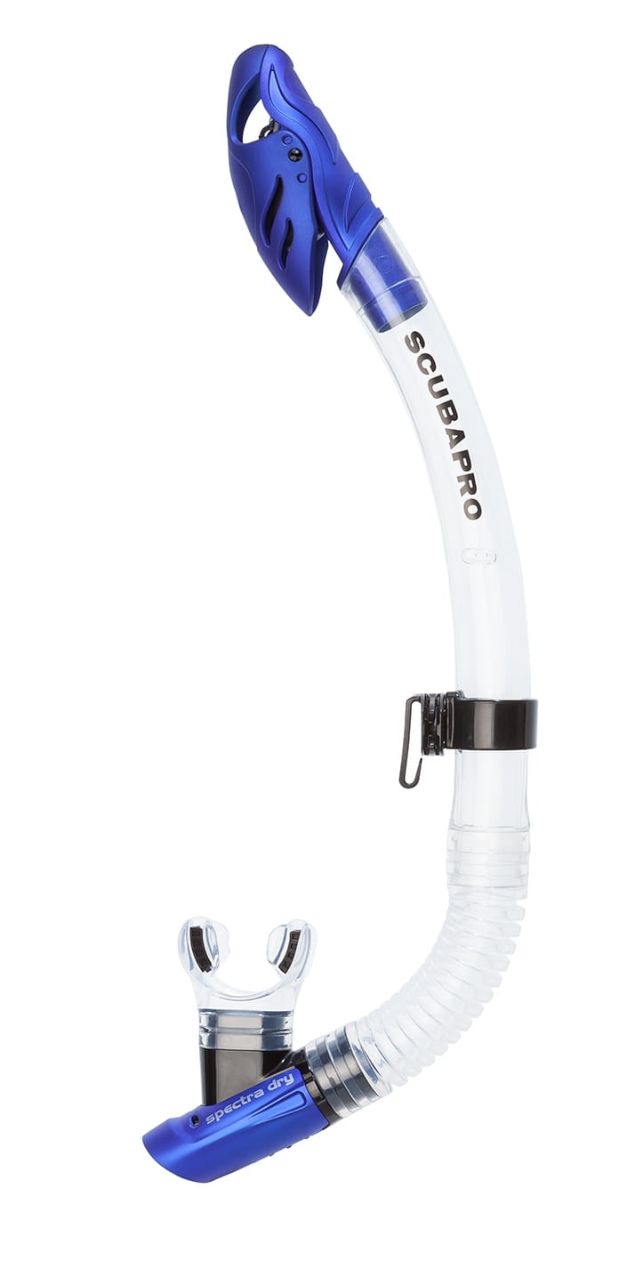 Scubapro Spectra Dry Schnorchel (Transparent/Blau)