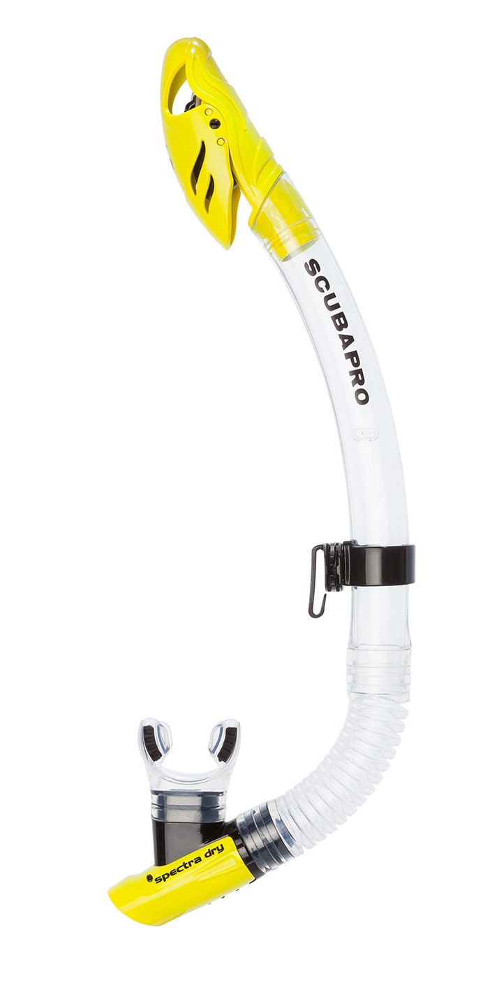 Scubapro Spectra Dry Schnorchel (Transparent/Gelb)
