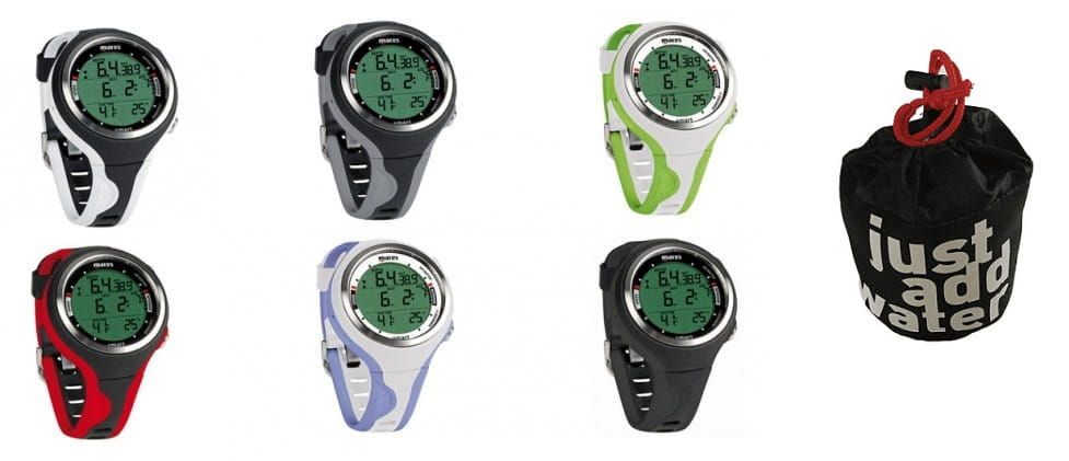 Mares-Smart_Tauchcomputer_Neopren_Computertasche Mares Dive Computer Smart mit Neopren-Computertasche