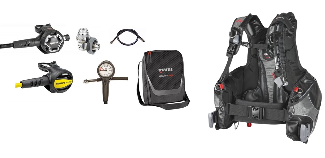 Mares Dual ADJ 62x Rock Pro Ready2Dive Set