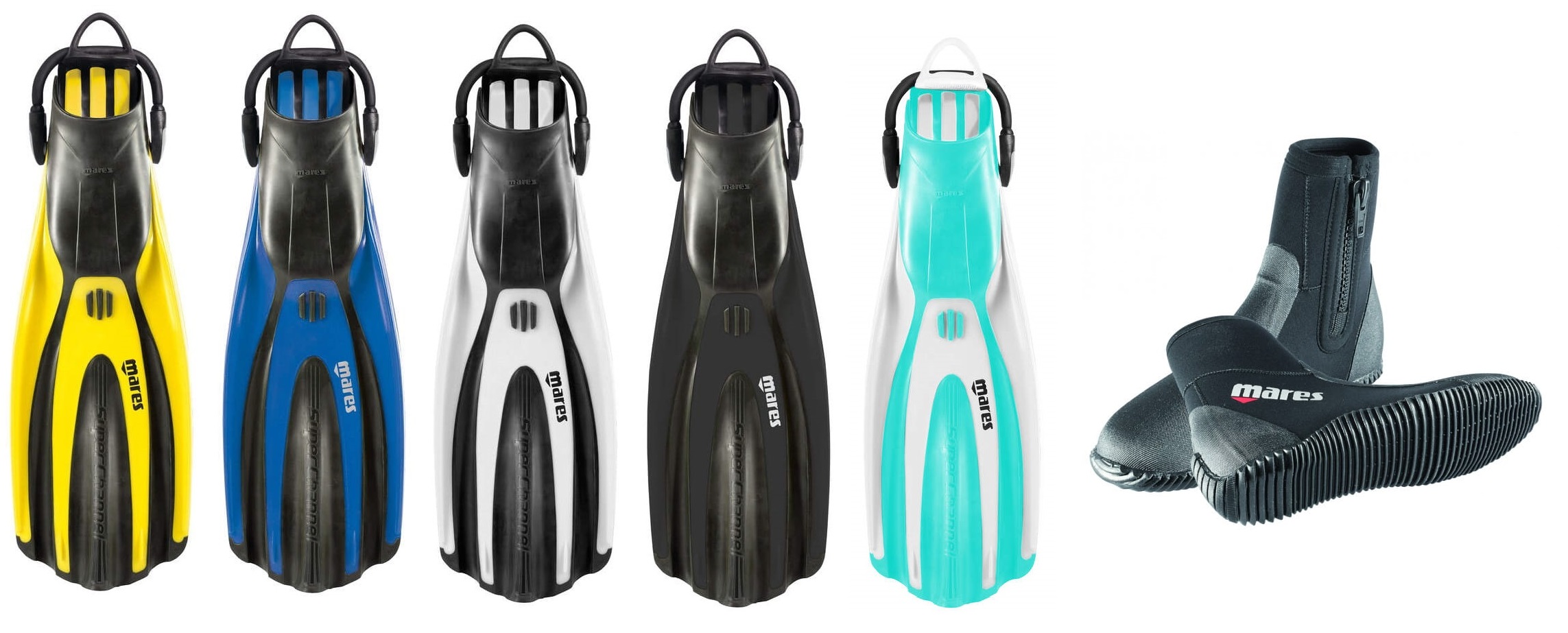 Mares Superchannel Geräteflossen mit Classic NG Boot 5mm Füsslinge