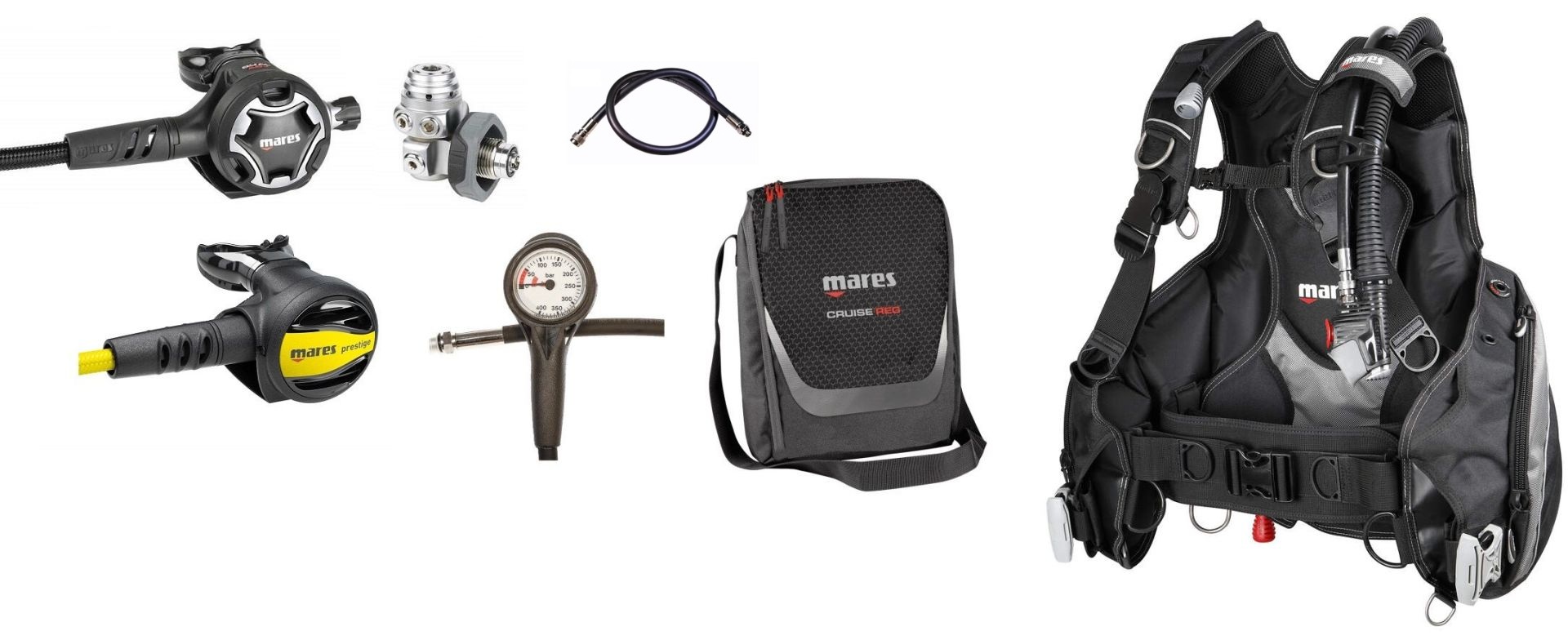 Mares Dual ADJ 62x Prestige Tauchset